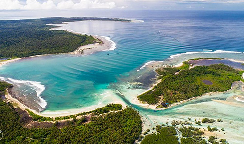 Macaronis Resort from the air